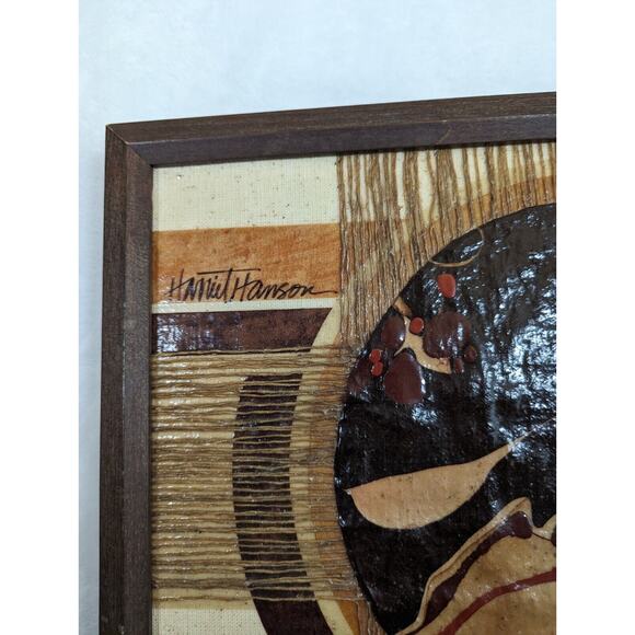 Harriet Hanson Mixed Media Artist 1970's 15" X 12" Chicago Artist See Photos - Picture 11 of 12